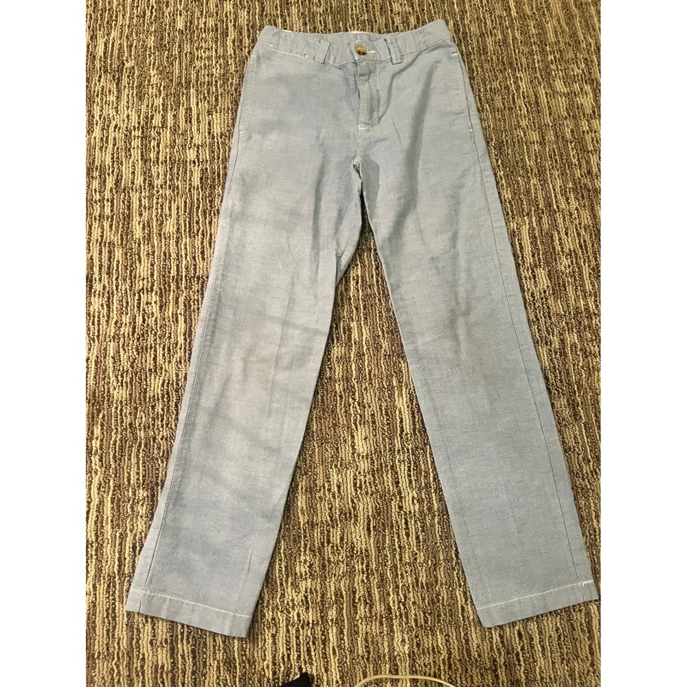 Polo Ralph Lauren Boys Blue Oxford Chino Pants Size 7 Straight Leg Trousers